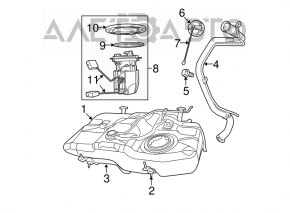 Pompă de combustibil pentru Jeep Compass 11-16 2.0 2.4