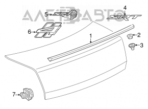 Camera de vizionare spate pentru Dodge Challenger 15-19 restyled.