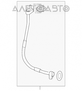 Tubul de aer condiționat condensator-compresor Ford Focus mk3 15-18 restilizat 1.0T manuală