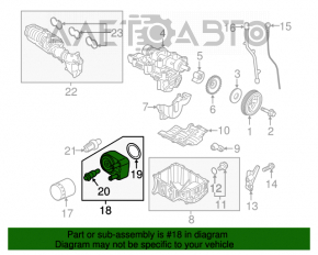 Radiatorul de ulei al motorului Ford Focus mk3 15-18 1.0T reconditionat