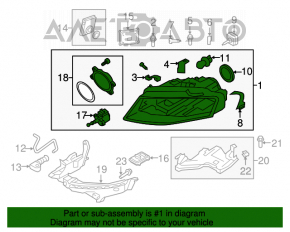 Far dreapta fata goală Audi A4 B8 08-12 pre-restilizare xenon.