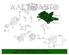 Рулевая колонка Audi A4 B8 08-12 дорест
