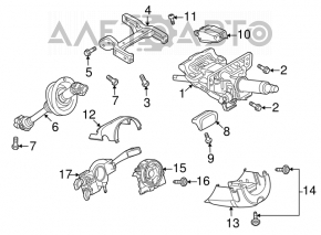 Рулевая колонка Audi A4 B8 08-12 дорест