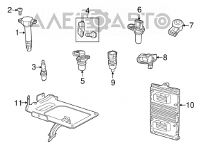 Modulul ECU al motorului Dodge Journey 11- 2.4