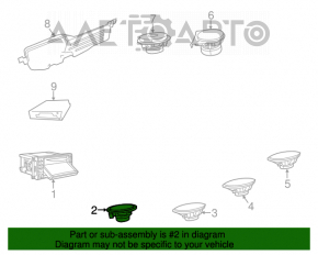 Claxon stânga Jeep Cherokee KL 14-