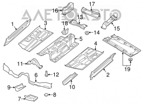 Protecție pentru podea, dreapta, VW Tiguan 09-17, nou, original OEM