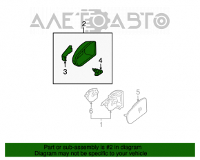 Capac oglindă dreapta cu semnalizator pentru Mercedes W211 E350