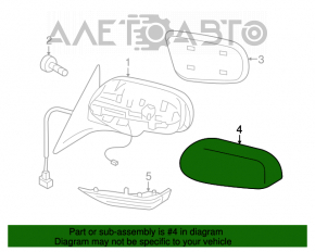 Capac oglindă dreapta Subaru B9 Tribeca