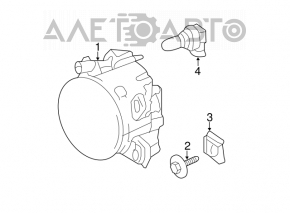 Farul de ceață dreapta pentru Mercedes W221 07-09, diesel