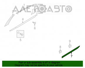 Capac usa spate inferioara dreapta Hyundai Azera 12-17