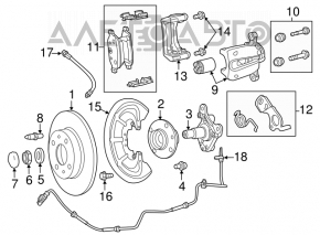 Suport spate dreapta Fiat 500L 14-