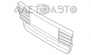 Grila bara fata centrala Ford Focus mk3 11-14 pre-restilizare lucioasa pentru senzori de parcare