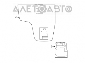 Camera frontală pe parbrizul Nissan Rogue 17-