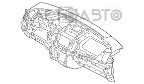 Panoul frontal al torpilei fără AIRBAG Kia Sorento 11-13 pre-restilizare