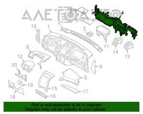 Tubul de subtorpilor pentru întărirea Kia Sorento 11-13 pre-restilizare