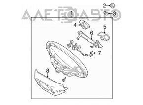 Volan gol Kia Sorento 10-13 din plastic pre-restilizare