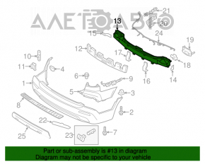 Amplificatorul pentru bara spate Kia Sorento 11-13, versiunea pentru piața americană