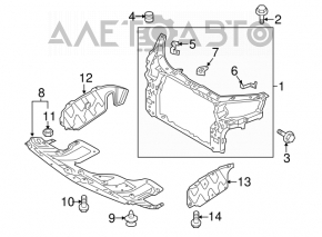 Televizorul panoului de radiator Kia Sorento 11-13 pre-restilizare