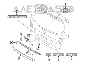 Camera de vizionare spate pentru Kia Sorento 11-13 pre-restilizare.