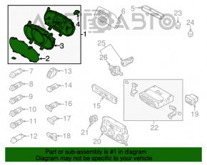 Tabloul de bord Kia Sorento 11-13 pre-restilizare