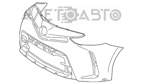 Bara fata goala Toyota Prius V 15-17 restilizat