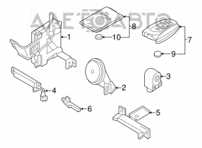 Antena keyless Hyundai Genesis 14-16.