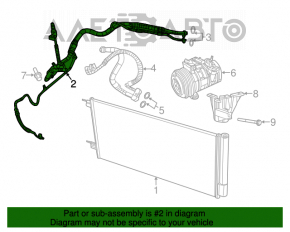 Compresorul de aer condiționat al încălzitorului Jeep Compass 17- 2.4