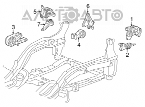 Подушка двигателя передняя Chevrolet Cruze 11-15 1.8 акпп OEM