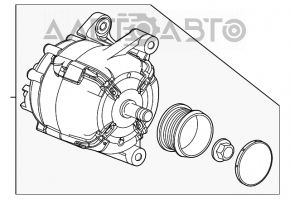 Generatorul Chevrolet Cruze 11-15 1.8 клин