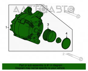 Generatorul Chevrolet Cruze 11-15 1.8 клин