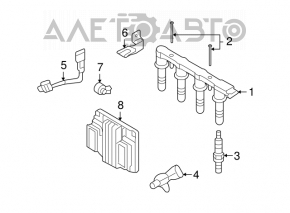 Bobina de aprindere Chevrolet Cruze 11-15 noua originala OEM