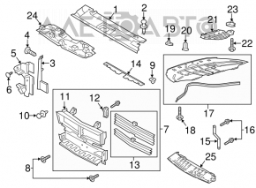 Husa televizor Ford Mustang mk6 18- restyling nou, neoriginal