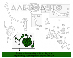 Pompa de apă Mazda CX-9 16-