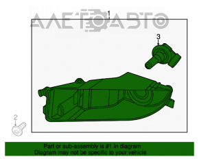 Farul de ceață dreapta pentru VW Beetle 12-13