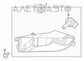 Farul de ceață dreapta pentru VW Beetle 12-13