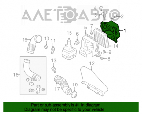 Корпус воздушного фильтра Subaru Outback 10-14 2.5