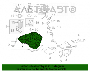 Rezervorul de combustibil pentru Subaru Outback 10-14 2.5