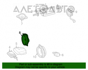 Difuzor ușă față dreapta Toyota Prius V 12-17 JBL