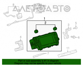 Monitorul, afișajul Toyota Prius V 15-17 restul