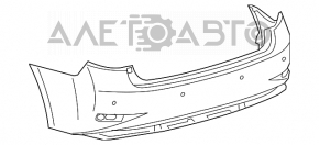 Bara spate goală pentru Lexus ES350 16-18 restilizat cu senzori de parcare.