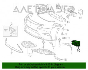 Suport far stânga pentru Lexus ES300h ES350 16-18 restilizat.