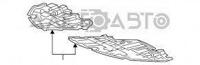 Защита двигателя правая Lexus ES300h ES350 16-18 рест