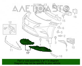 Protecția motorului stânga pentru Lexus ES300h ES350 16-18, model nou, TW, neoriginal.