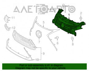 Grila radiatorului Lexus ES300h ES350 16-18 restul