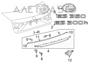 Камера заднего вида Lexus ES300h ES350 16-18 рест