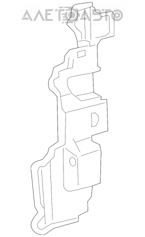 Дефлектор радиатора левый Lexus ES300h 16-18 рест
