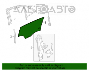 Стекло двери задней правой Chevrolet Malibu 13-15