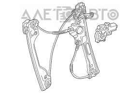 Стеклоподъемник с мотором передний левый Chevrolet Malibu 13-15
