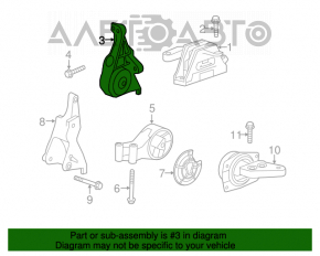 Подушка двигателя передняя Chevrolet Malibu 13-15 2.5