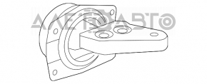 Pernele motorului dreapta Chevrolet Malibu 13-15 2.5